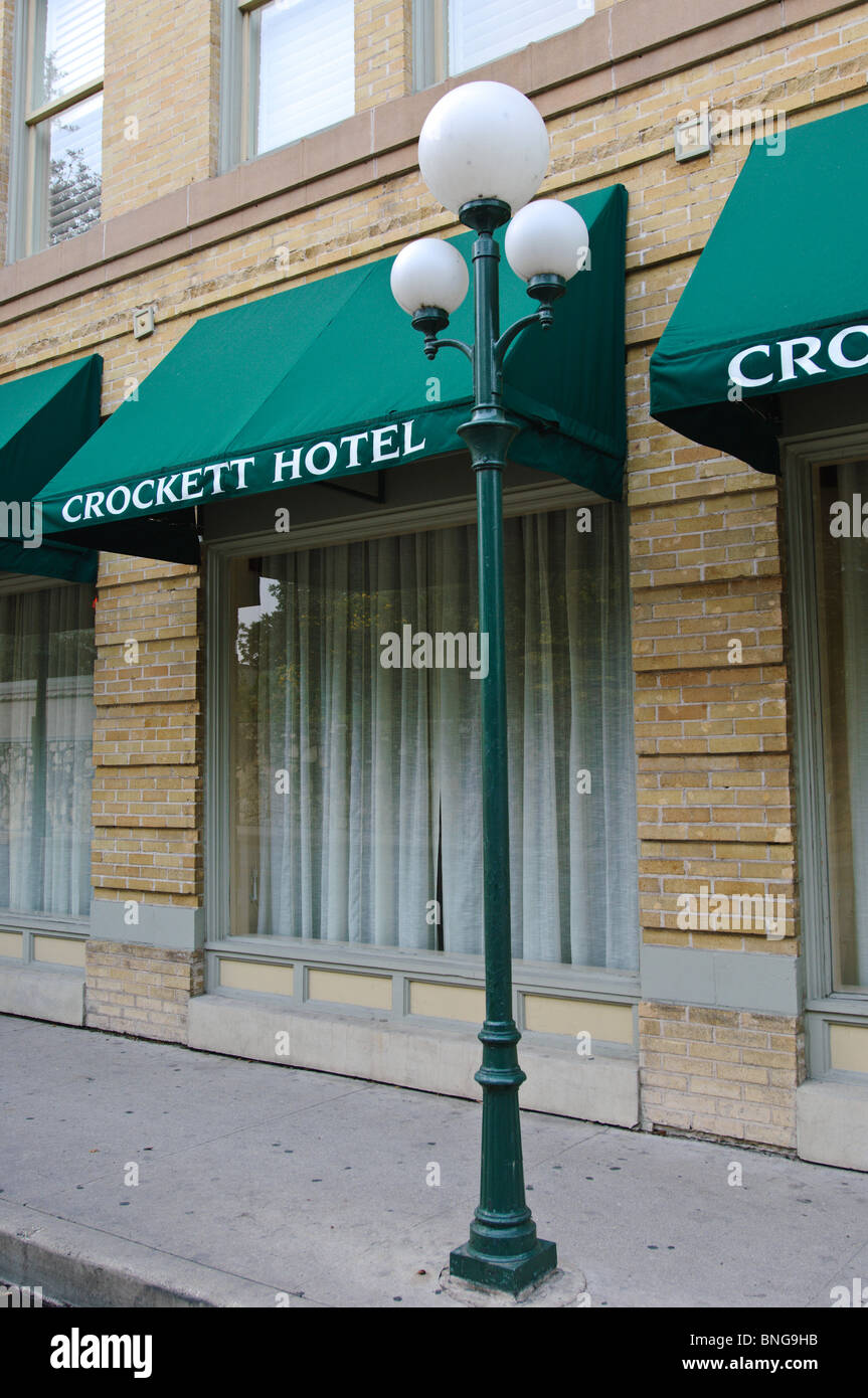 Texas di San Antonio. Crockett Hotel. Foto Stock