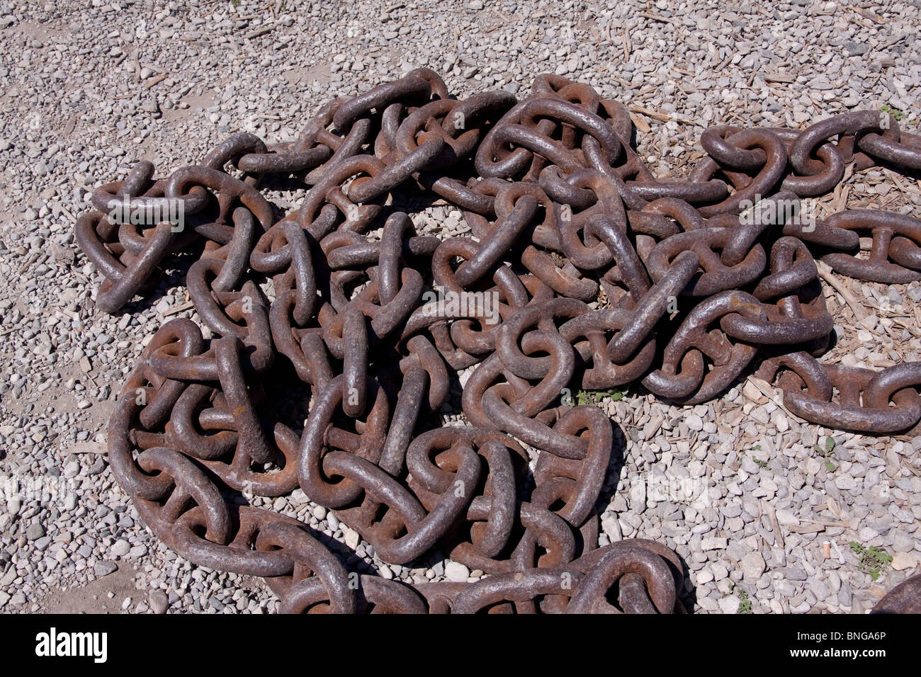 Catena arrugginita USA Foto Stock