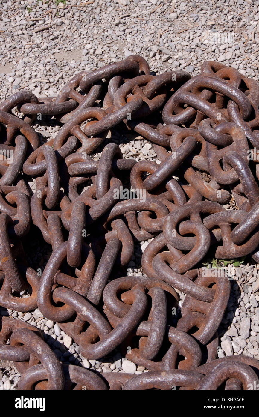 Catena arrugginita USA Foto Stock