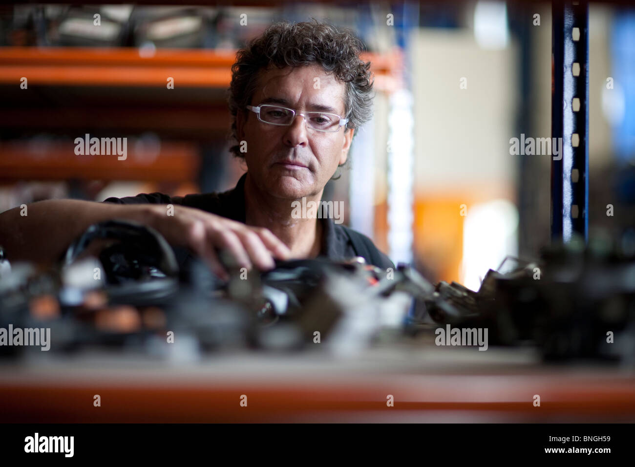 Ricerca di auto usate di parti Foto Stock