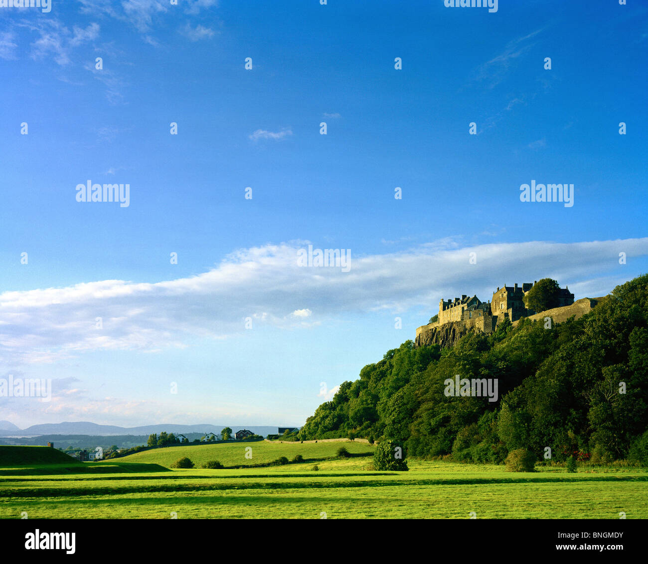 Il Castello di Stirling al di sopra del re Knot Scozia Scotland Foto Stock