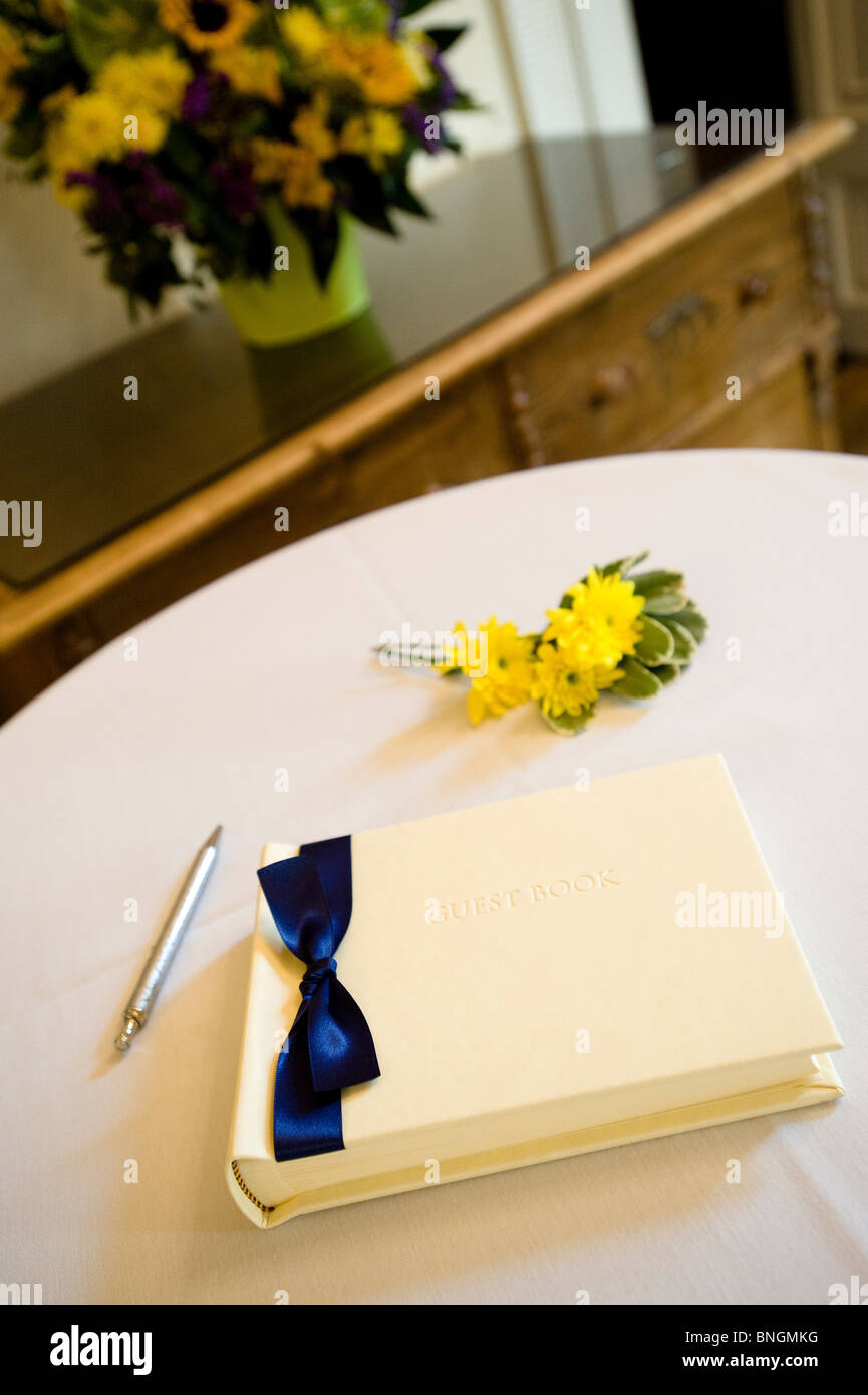 Wedding guest book Foto Stock