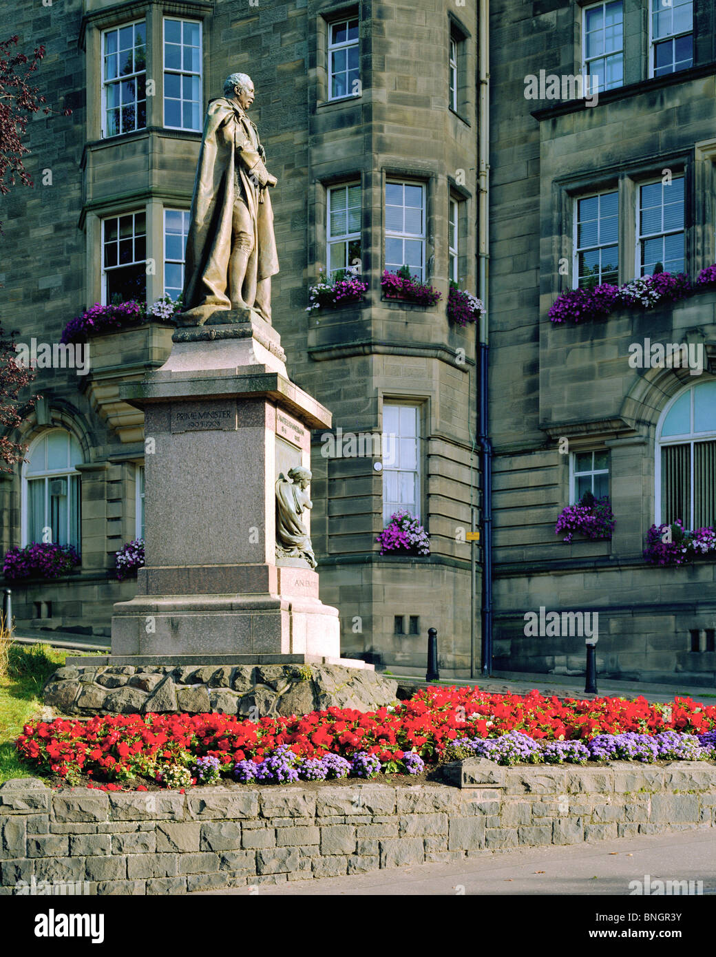 Statua di Enrico Campbell-Bannerman Stirling Scozia Scotland Foto Stock