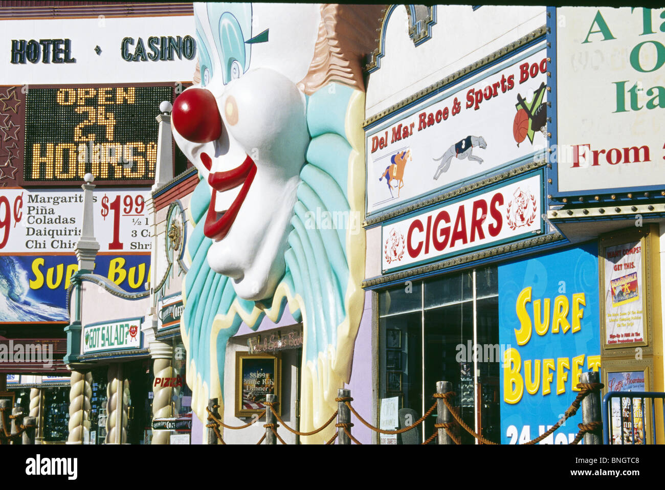 Stati Uniti d'America, Nevada, Las Vegas, Boardwalk Hotel and Casino esterno Foto Stock