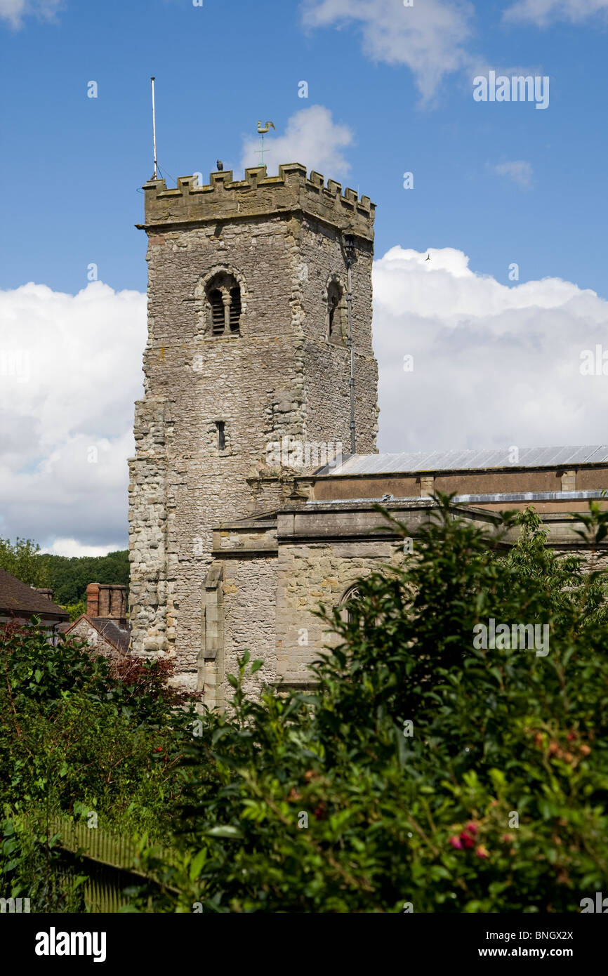 Chiesa della Santa Trinità, Much Wenlock, Shropshire Foto Stock