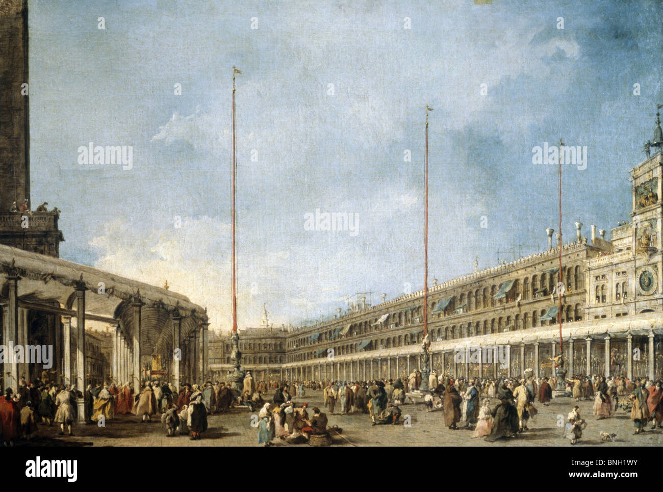 L'Italia, Venezia, Festa del Corpus Domini a Venezia da Francesco Guardi, (1712-1793), la Francia (Parigi, Musée du Louvre Foto Stock