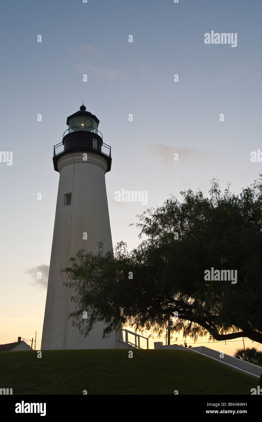 Texas, San Padre Island. Port Isabel, punto Isabel Lighthouse. Foto Stock