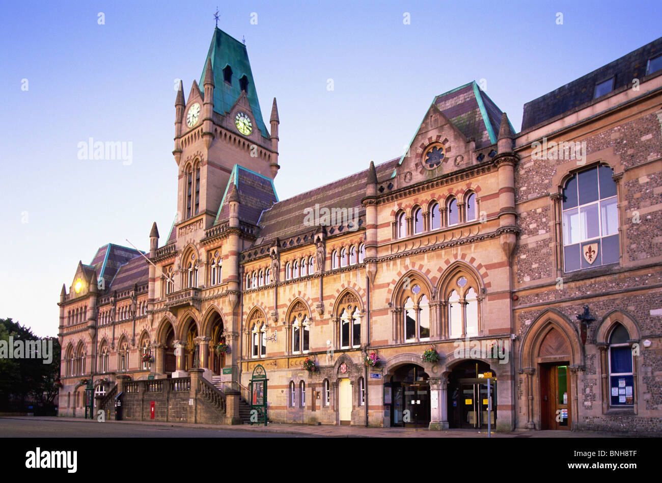 UK Regno Unito Gran Bretagna Inghilterra Hampshire Winchester Guildhall vittoriana di Architettura Architettura turismo Viaggi Foto Stock