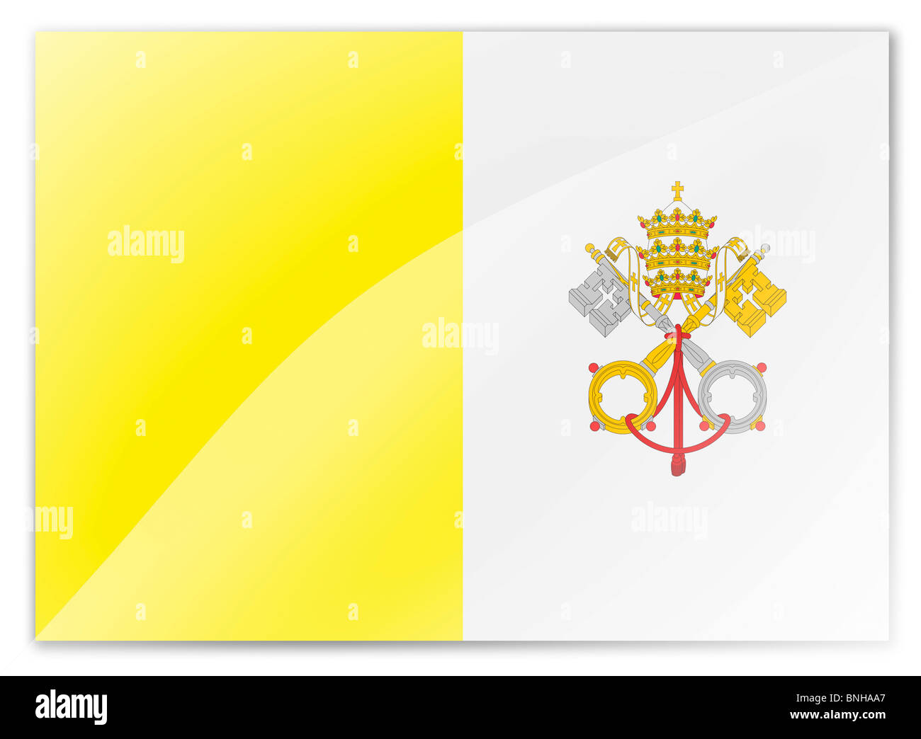 Città del Vaticano bandiera Foto Stock