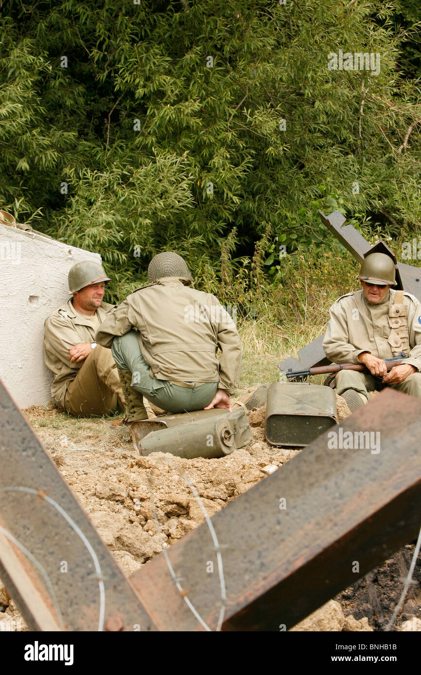 US marine sbarchi in guerra e pace mostra Foto Stock