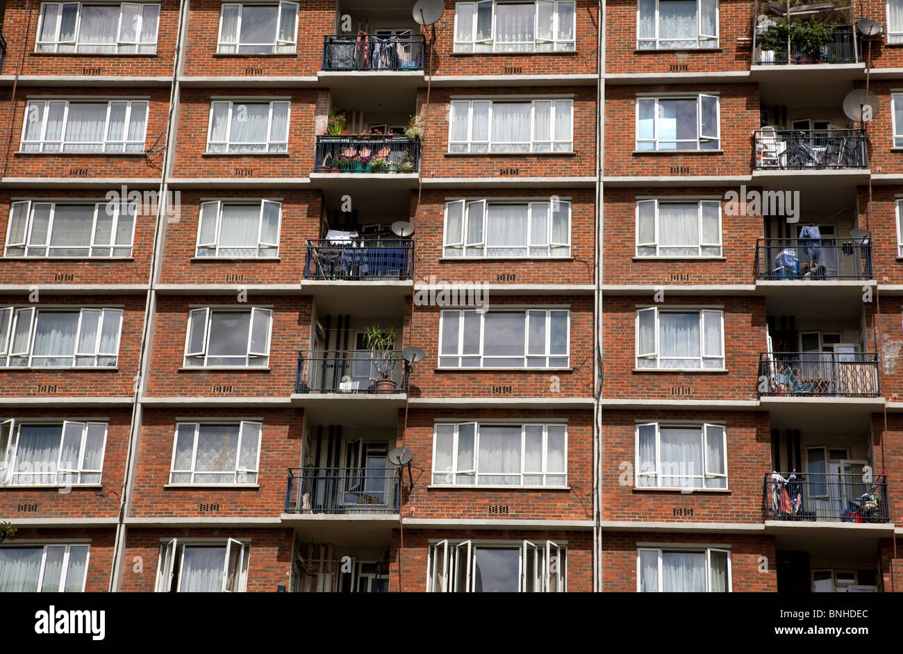 Alloggi sociali a Holborn, Londra Foto Stock