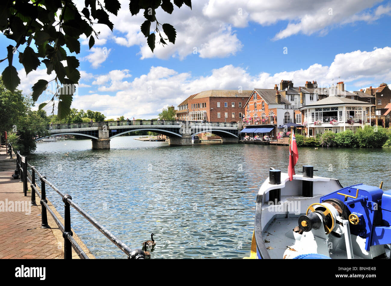 Il fiume Tamigi a Windsor Foto Stock