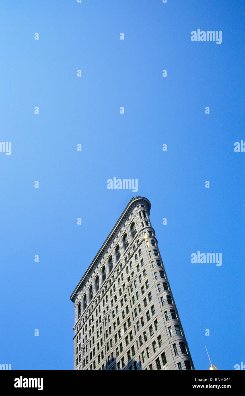 Stati Uniti Stati Uniti d'America New York City New York Flatiron Building Broadway Fifth Avenue dall architetto Daniel Burnham America Foto Stock