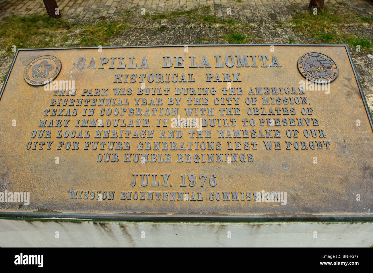 Texas, McAllen. Capilla de La Lomita. Foto Stock