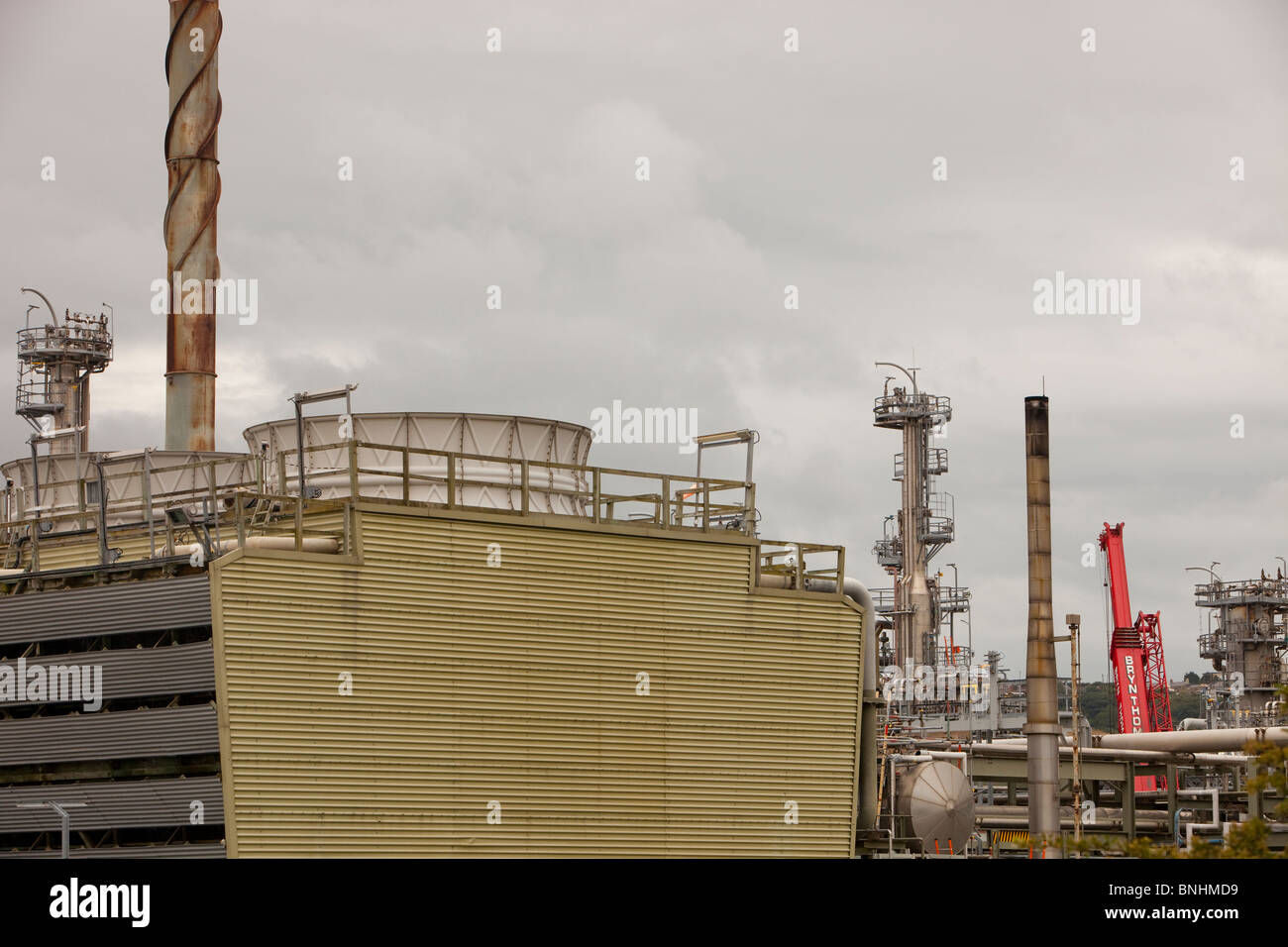 Talacre impianto di gas nel Galles del Nord. Foto Stock