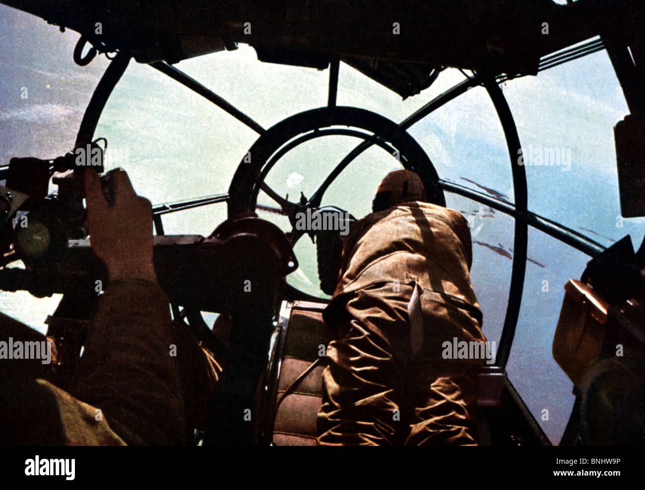 La seconda guerra mondiale la Germania nazista Heinkel He piano 111 aerei da combattimento aereo aereo uomini di combattimento tra RIPRESA 1939-1940 Foto Stock