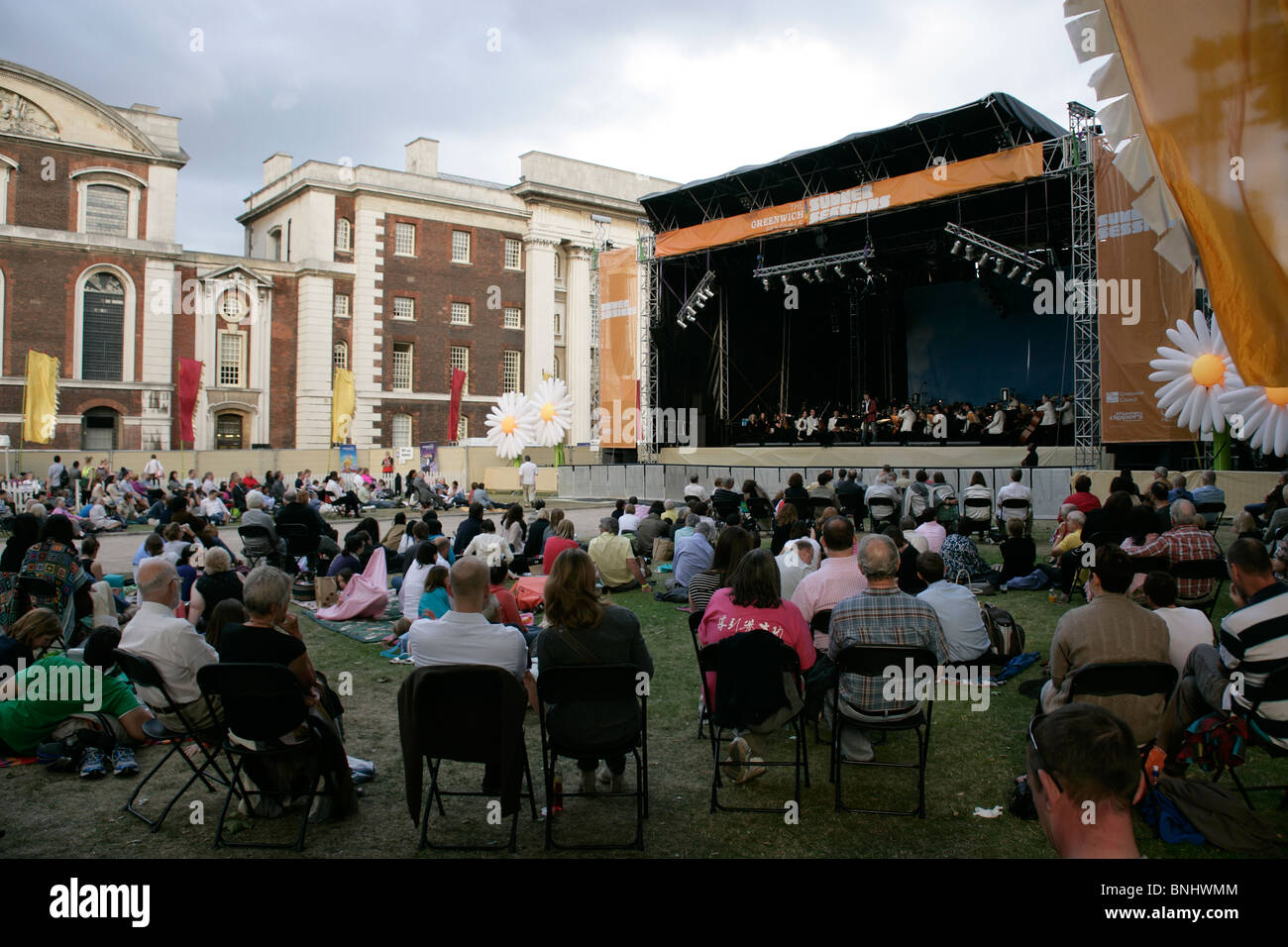 La Greenwich Festival 2010: Royal Philharmonic Orchestra suona per sessioni d'estate Foto Stock