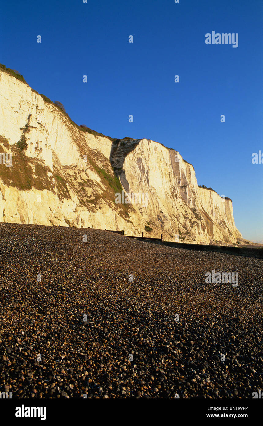 UK Regno Unito Gran Bretagna Bretagna Inghilterra Kent St. Margarets Bay St. Margaret's Bay Le Bianche Scogliere di Dover di Dover White Foto Stock