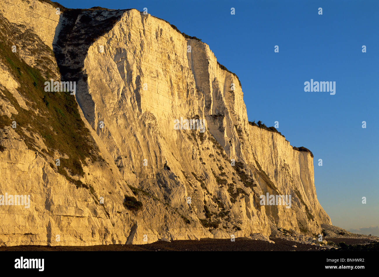 UK Regno Unito Gran Bretagna Bretagna Inghilterra Kent St. Margarets Bay St. Margaret's Bay Le Bianche Scogliere di Dover di Dover White Foto Stock