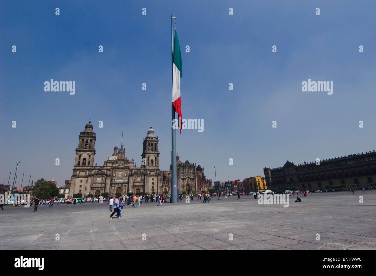 Zocalo plaza centro storico di Città del Messico Foto Stock