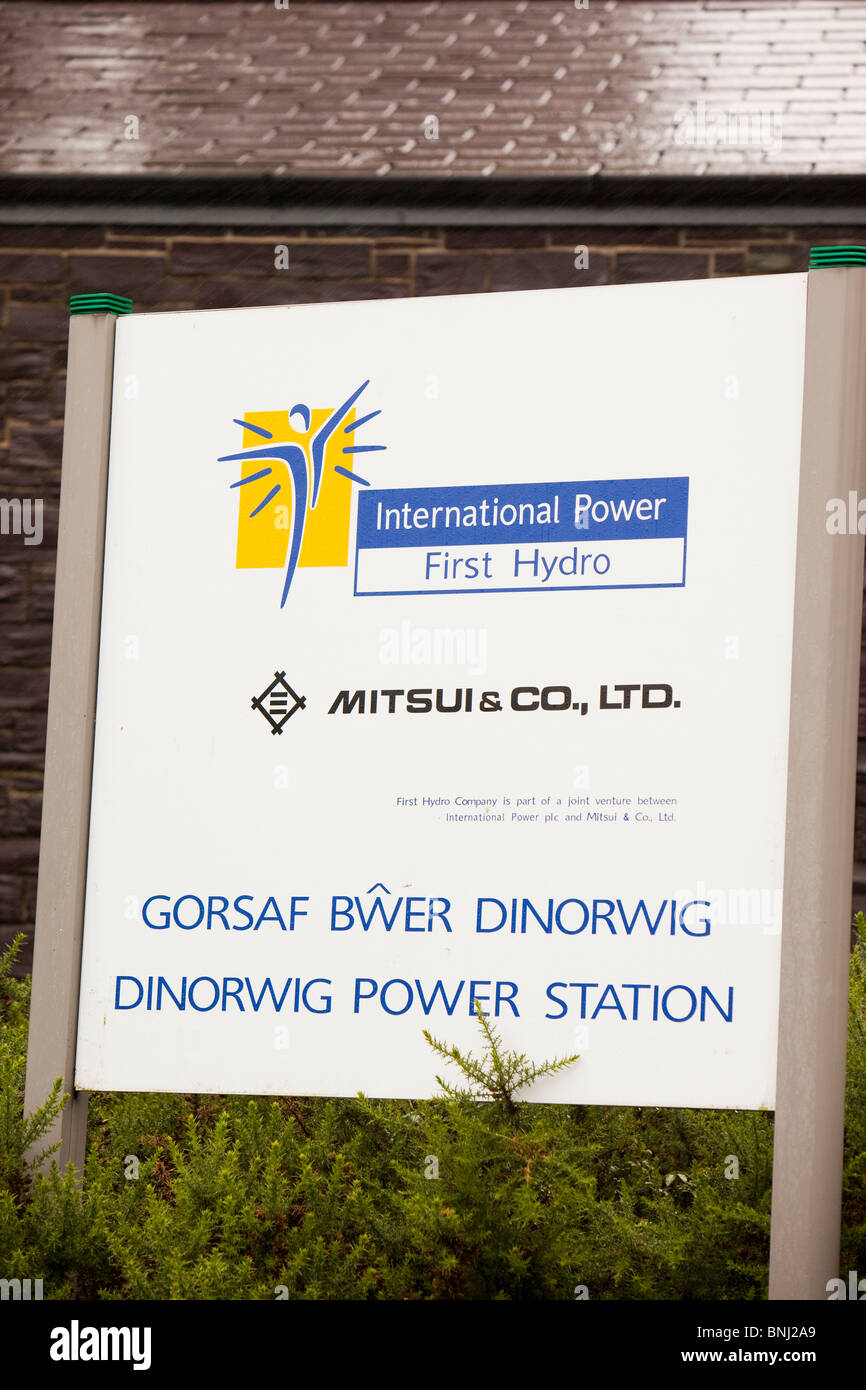 Dinorwig hydro power station a Llanberis, Snowdonia, il Galles del Nord. Foto Stock