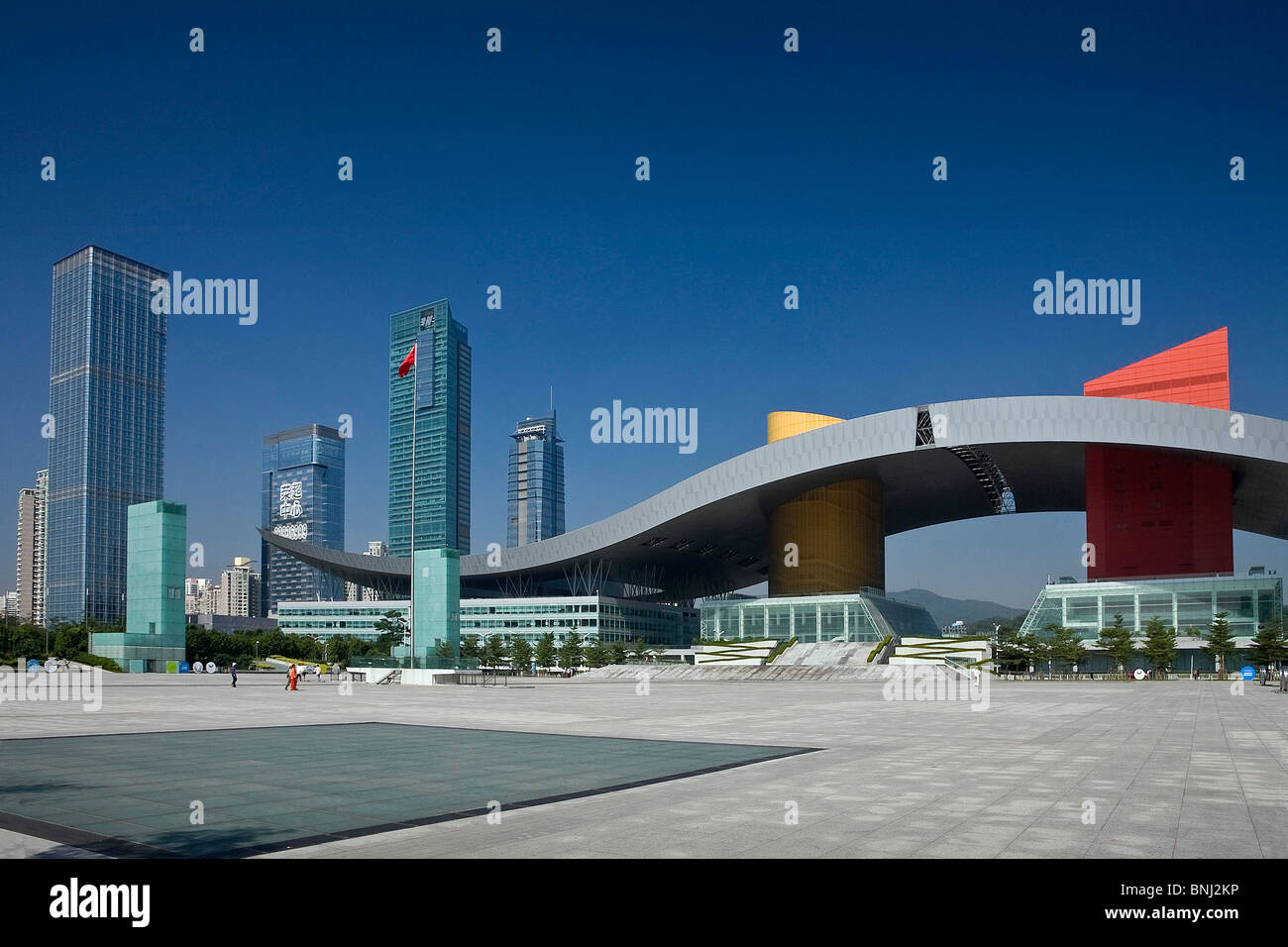 China Guandong Shenzhen City town city hall modellatore posto architettura square, Foto Stock