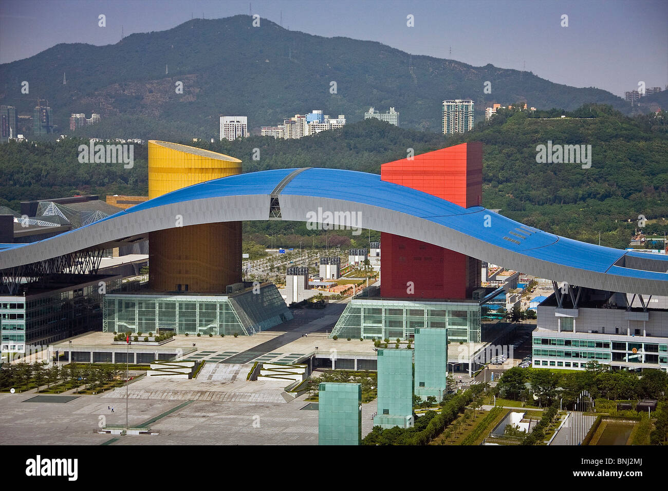 China Guandong Shenzhen City town city hall modellatore posto architettura square, Foto Stock