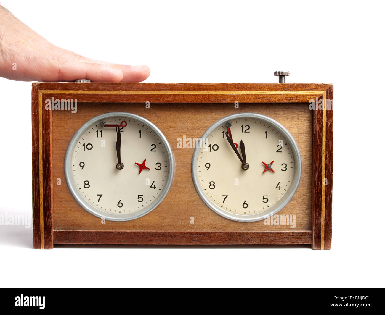 Orologio Scacchi Meccanico Con Timer - Legno E Plastica | Senza Batteria Per Tornei - Foto 7