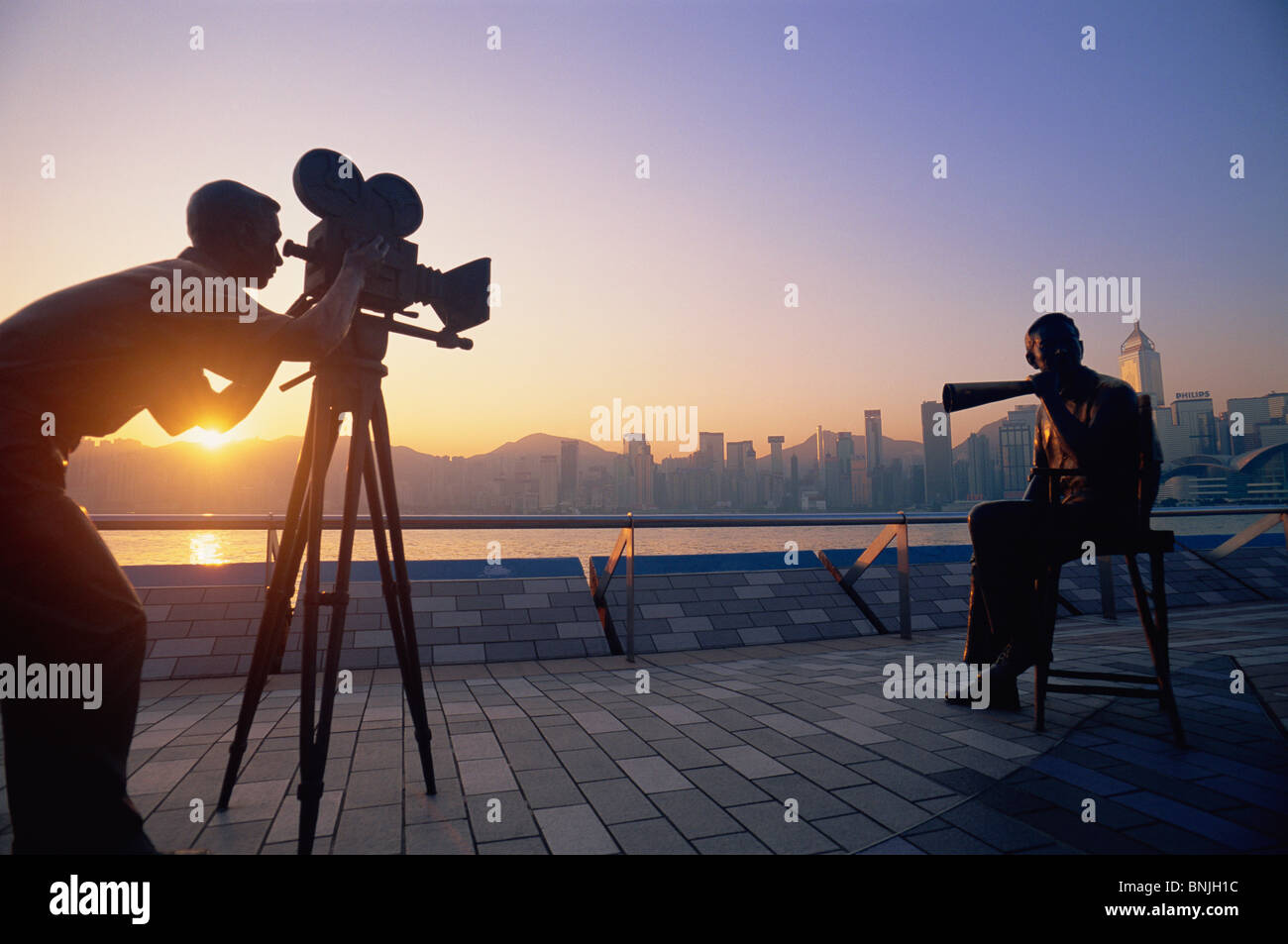 Asia Cina Hong Kong Kowloon Tsim Sha Tsui Tsimshatsui Avenue of Stars Film Awards industria cinematografica Film Maker Regista Film Foto Stock