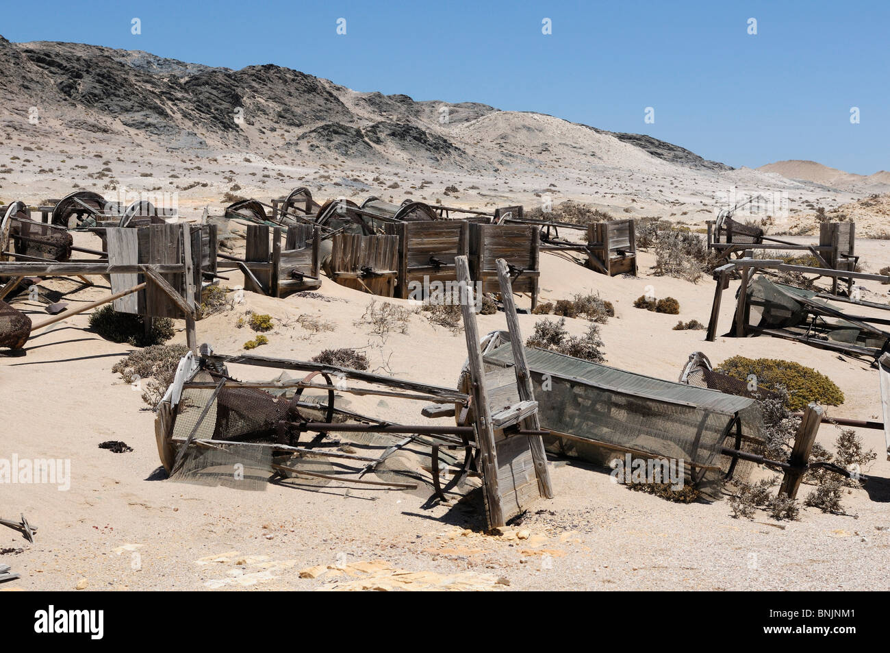 Edificio rimane sperrgebiet Area vietata Diamond Area 1 Luderitz Regione Karas Namibia Africa Natura Viaggio Foto Stock