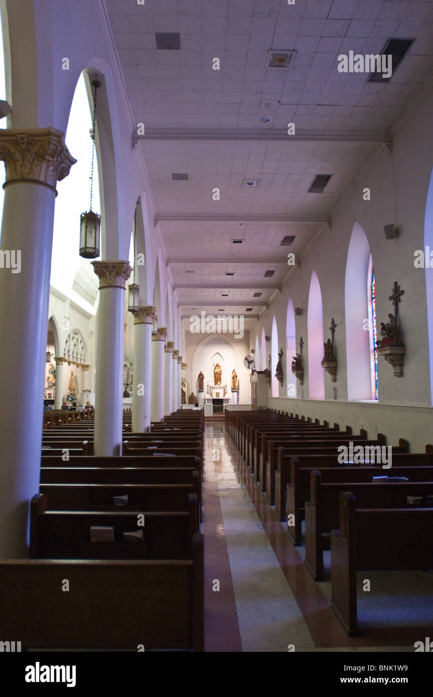 Texas, Laredo. San Agustin Chiesa nel vecchio quartiere storico di Laredo. Foto Stock