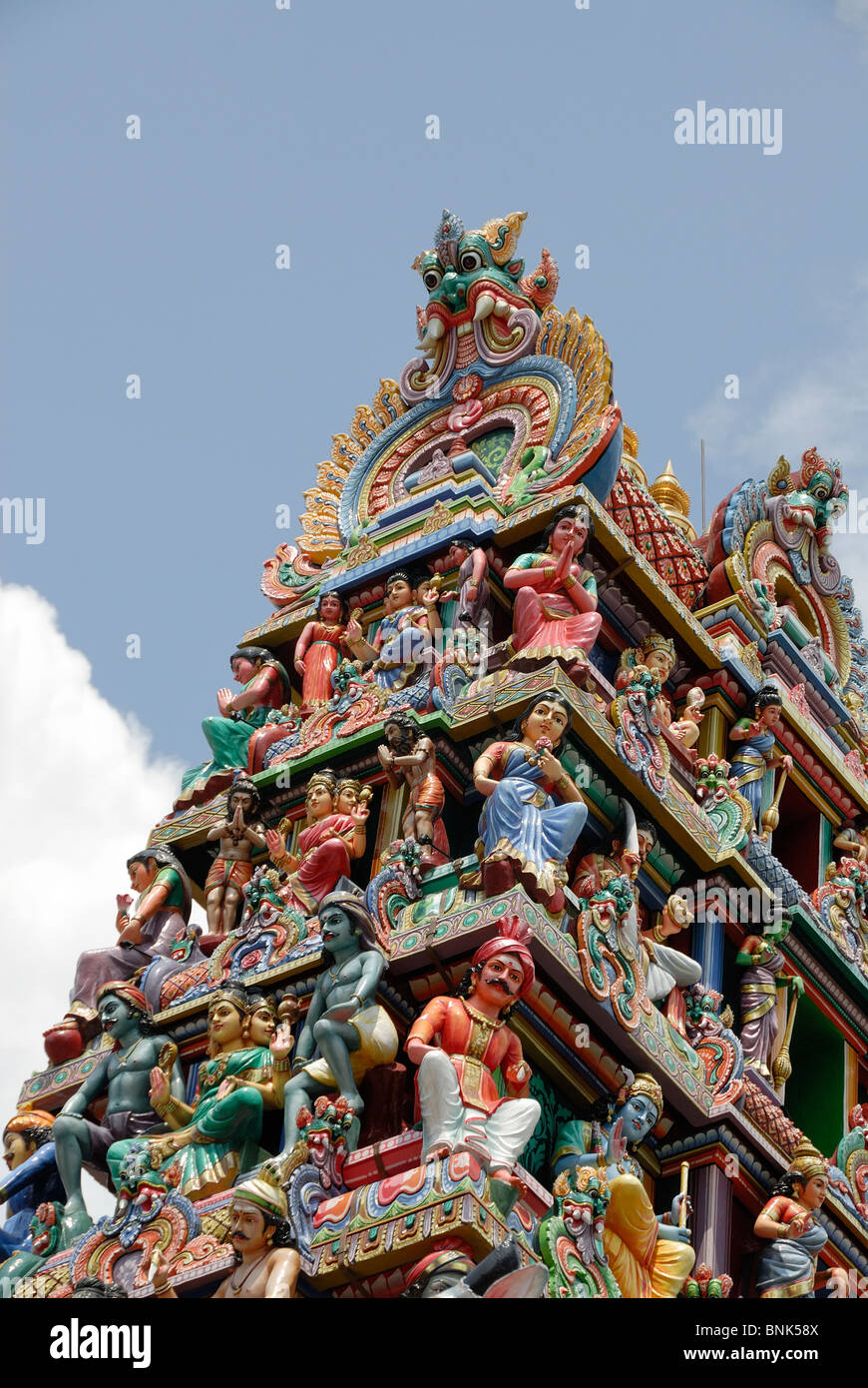 Tempio Hindu Sri Mariamman Little India district South Bridge Road Singapore Asia Foto Stock