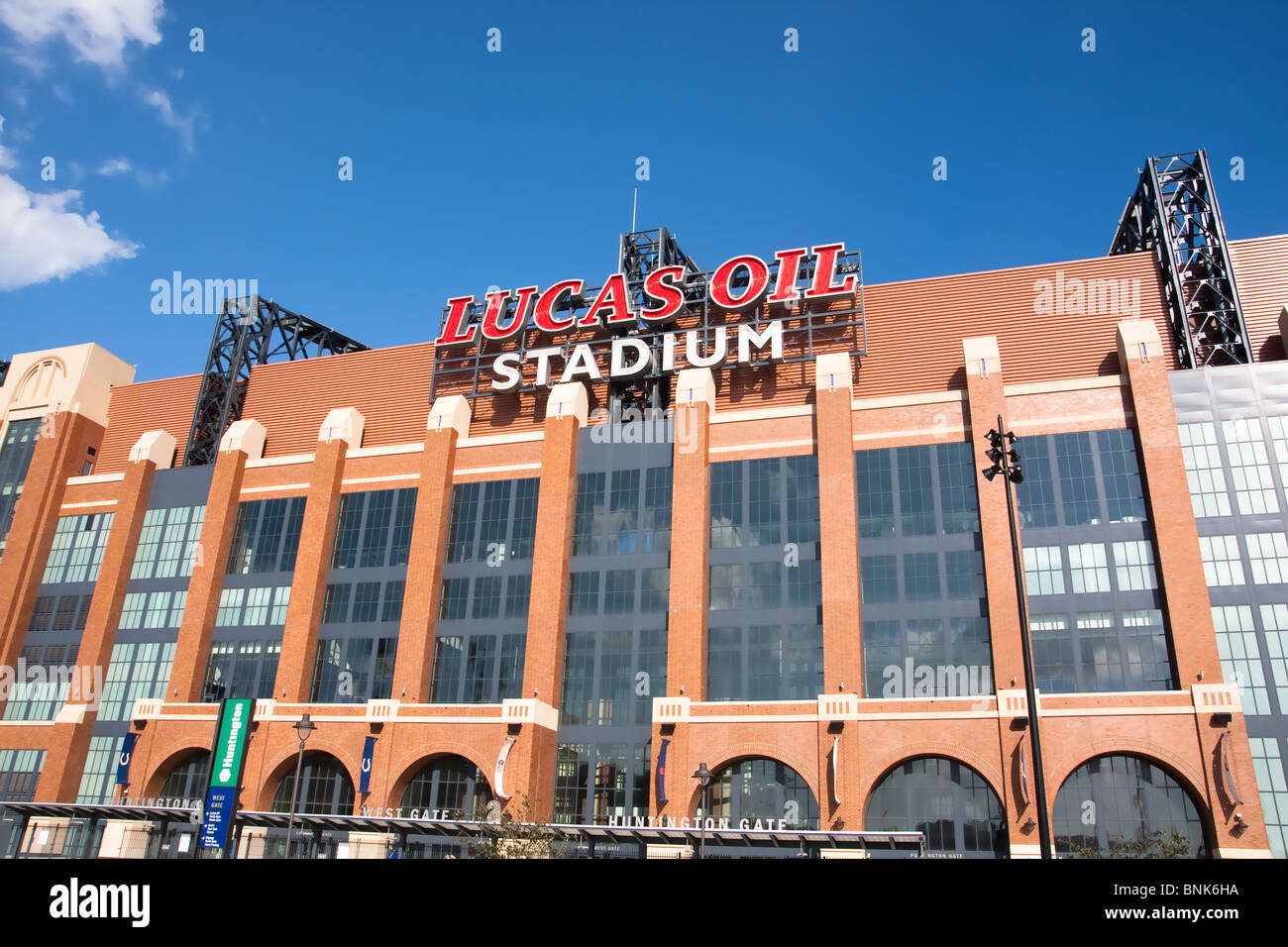 Lucas Oil Stadium, casa di Indianapolis Colts e sito del superbowl XLVI nel 2012 Foto Stock