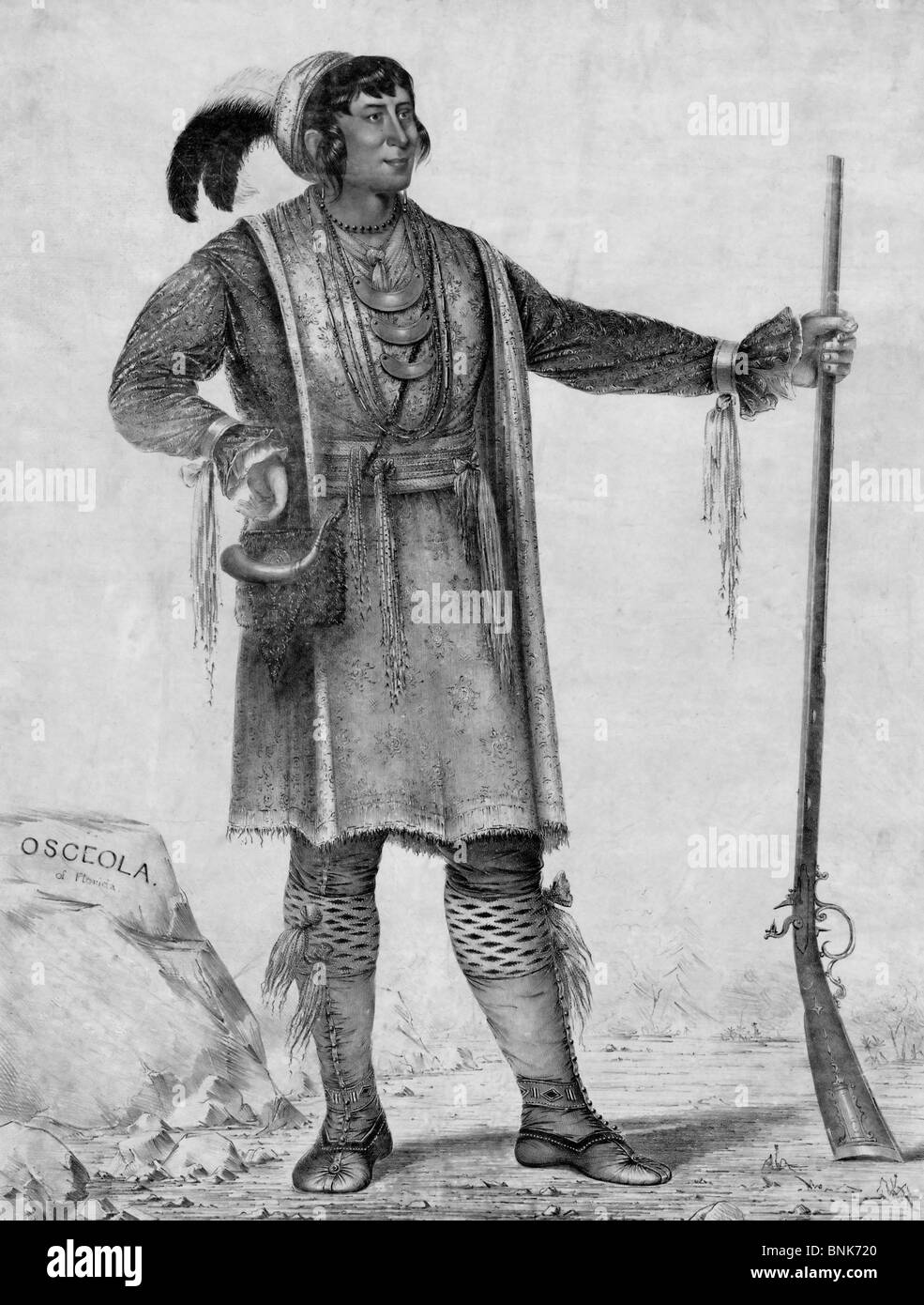 Osceola della Florida - Seminole Leader Foto Stock