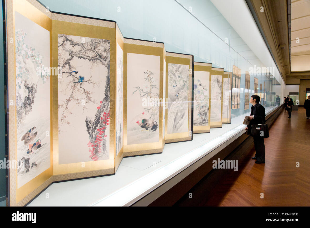 Periodo Edo arte da Okamoto Shuki nel Museo Nazionale di Tokyo, Giappone Foto Stock