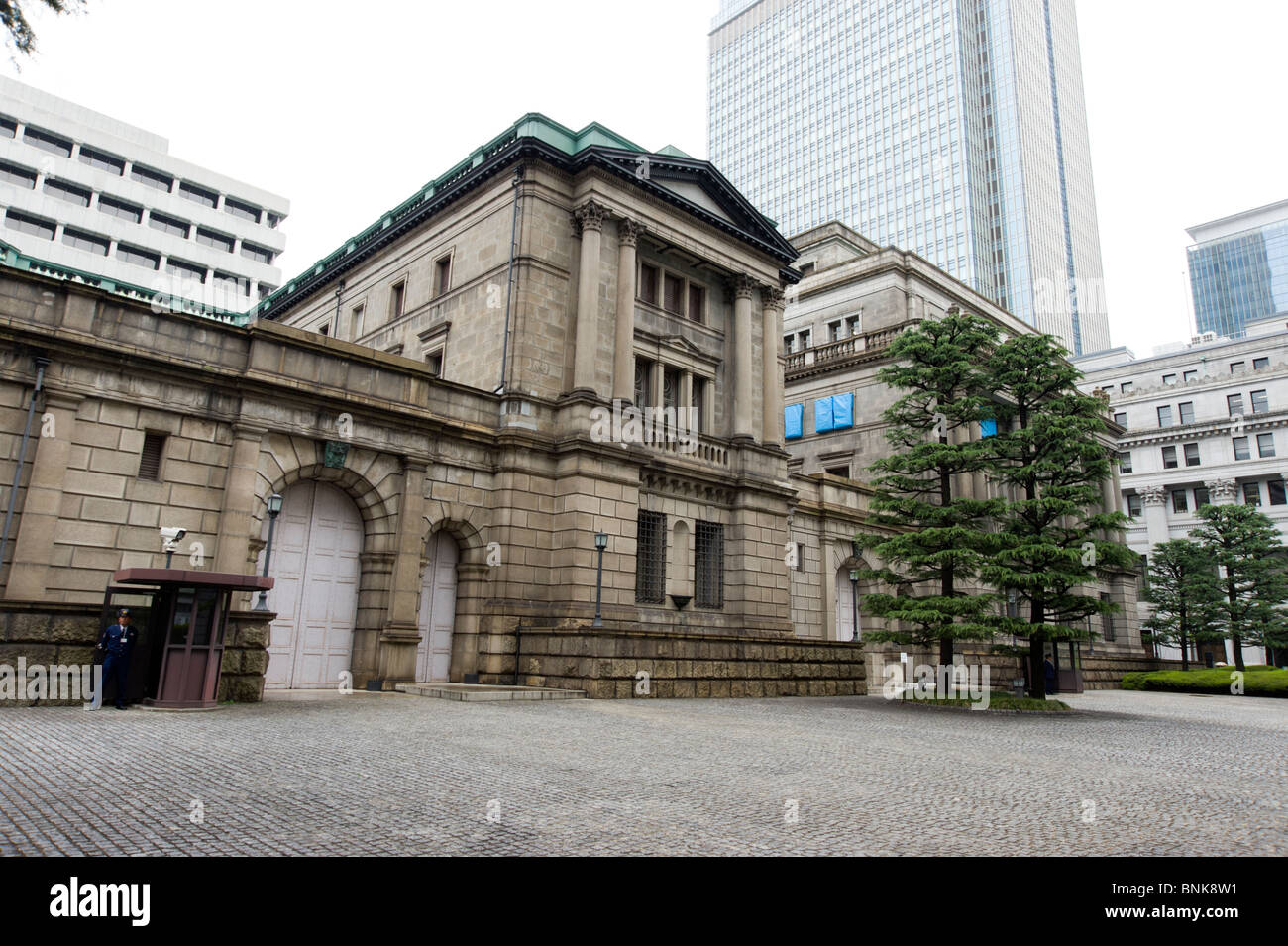Banca del Giappone in Nihombashi financial district, Tokyo, Giappone Foto Stock