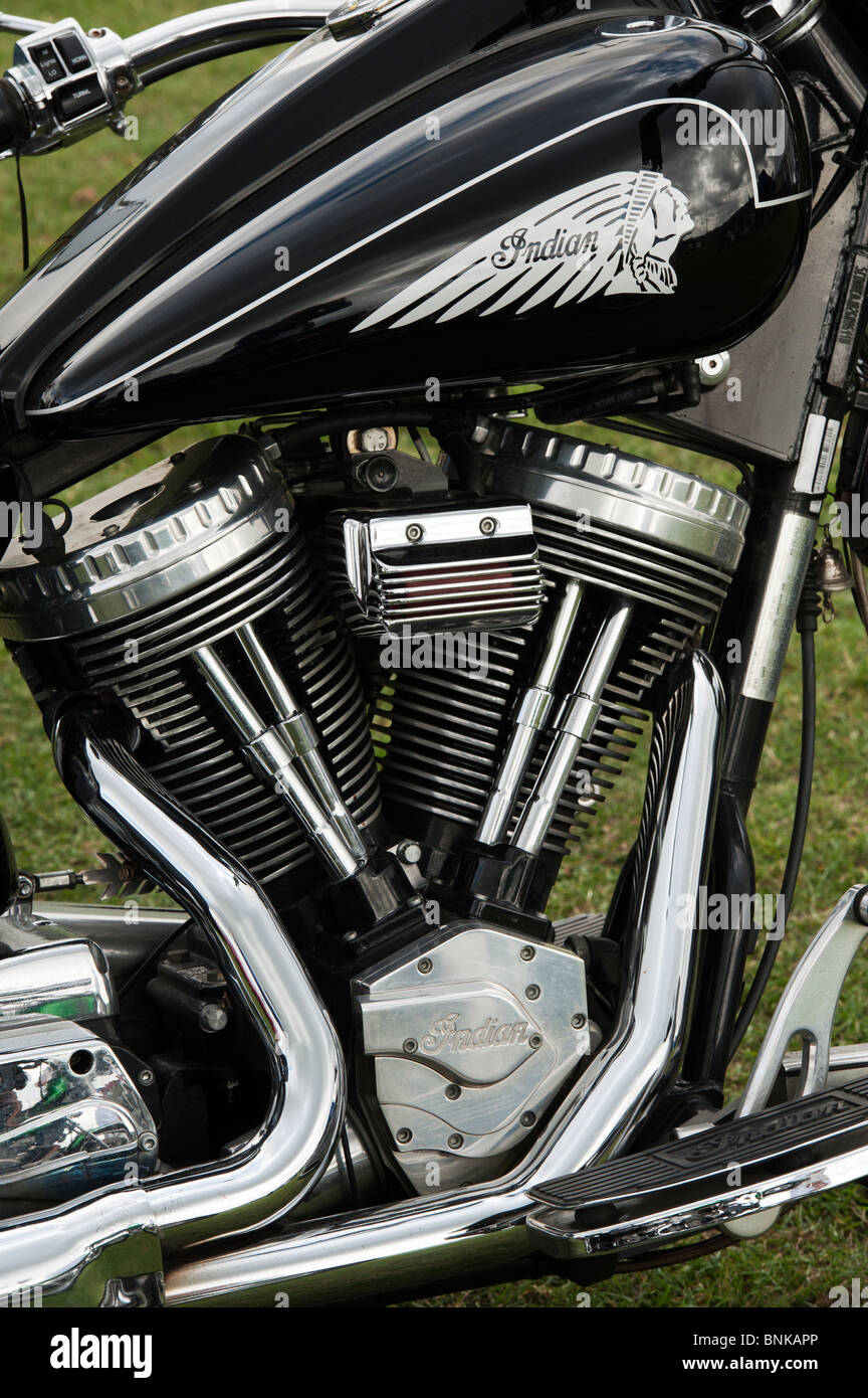 Capo indiano motocicletta. Classic American Motorcycle Foto Stock