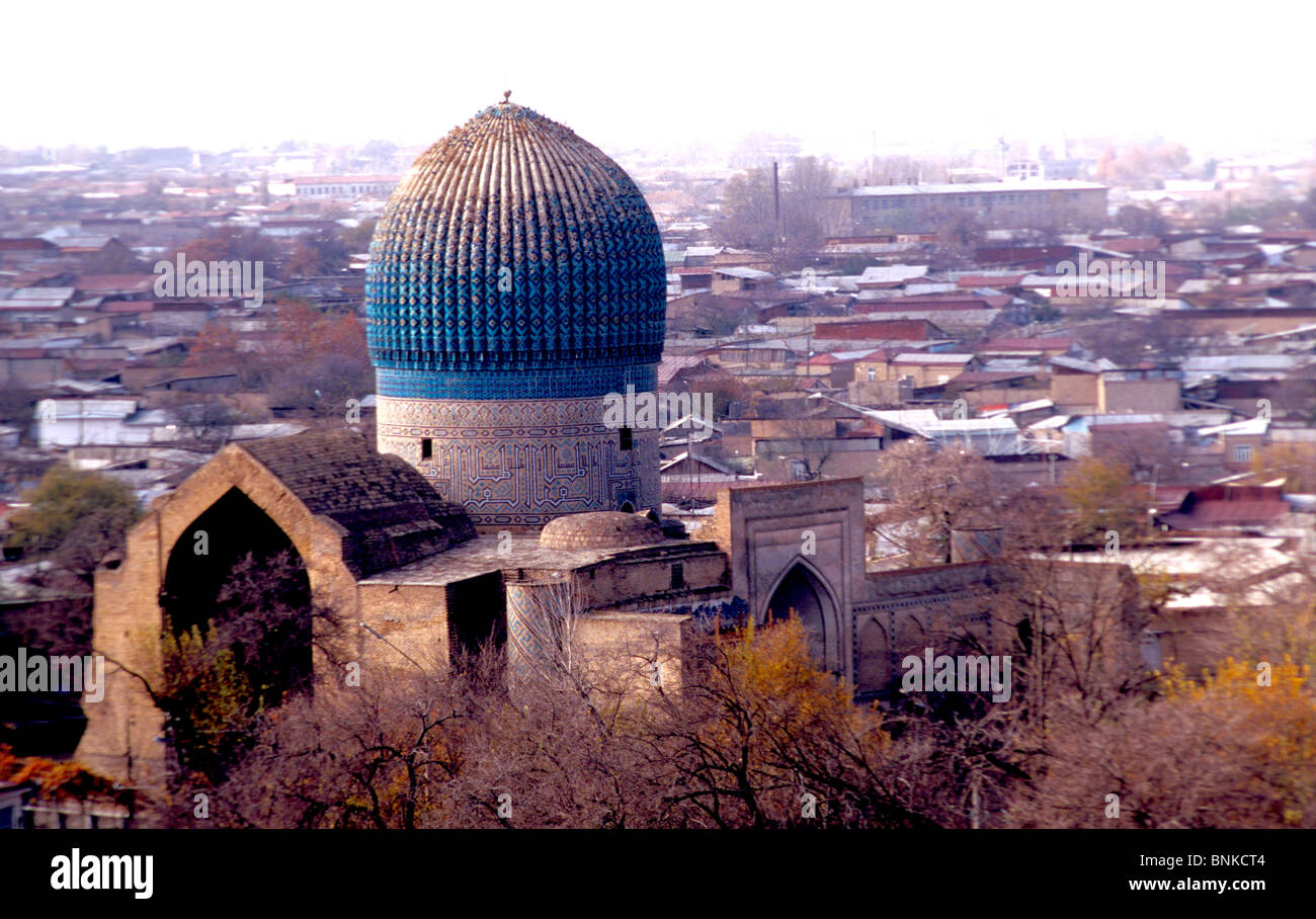 Mausoleo di Tamerlano zoppi, Samarcanda, Uzbekistan Foto Stock