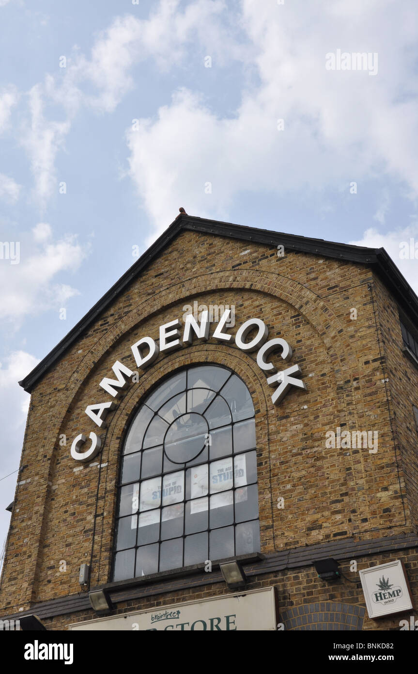 Camden Lock Hampstead Road si blocca Foto Stock