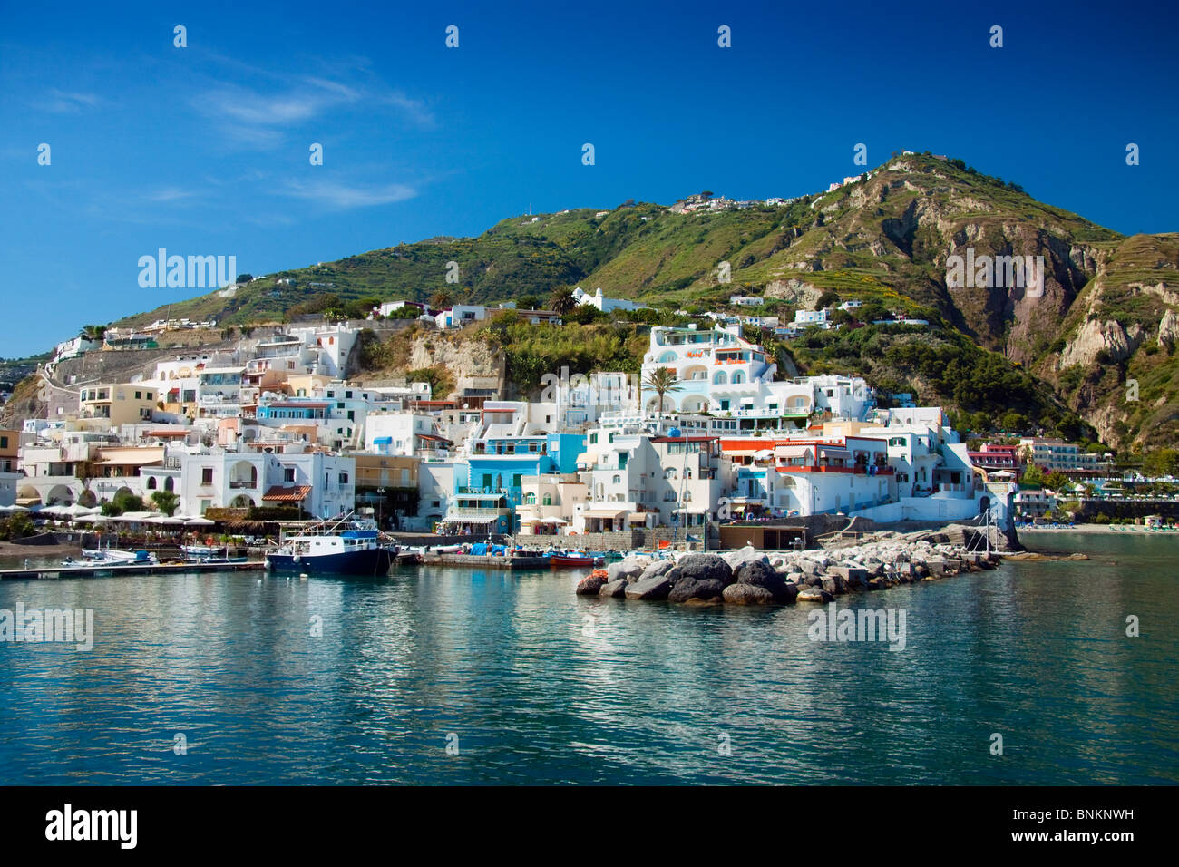 Ischia, Sant Angelo, porta, Italia Foto Stock