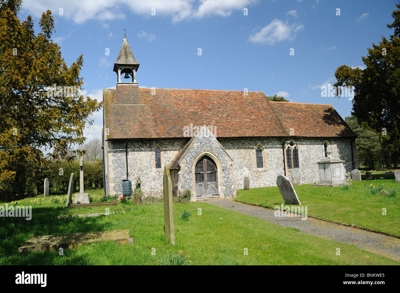 La Chiesa di San Lorenzo in Leaveland, Kent, Inghilterra Foto Stock