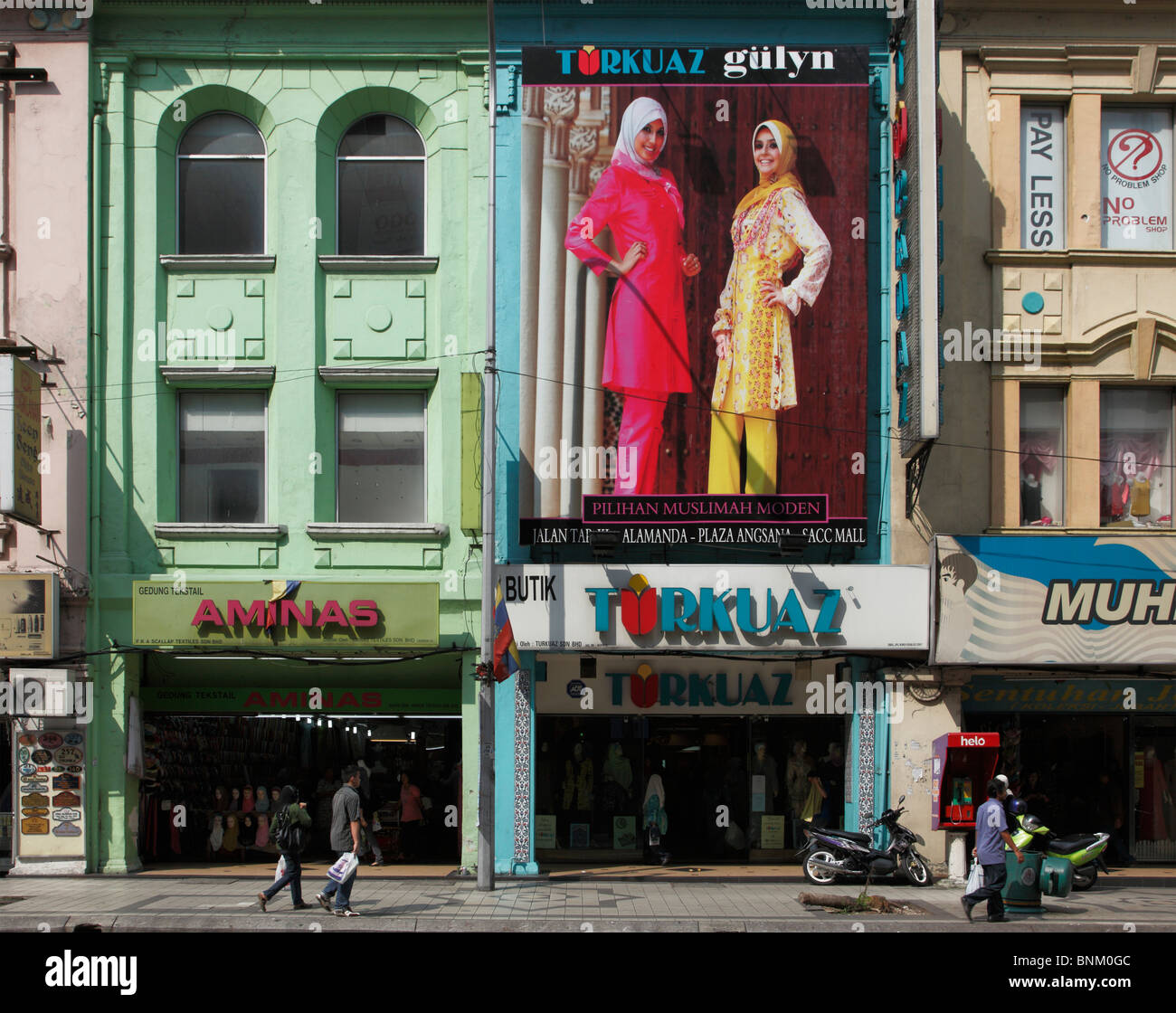 Malaysia, Kuala Lumpur, Little India, Jalan Tuanku Abdul Rahman, scene di strada, negozi, Foto Stock