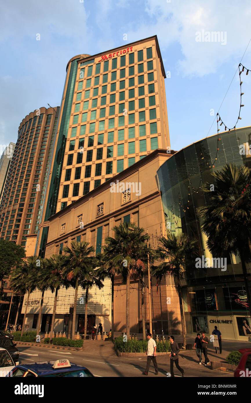 Malaysia, Kuala Lumpur, Jalan Bukit Bintang, Marriott Hotel, Foto Stock