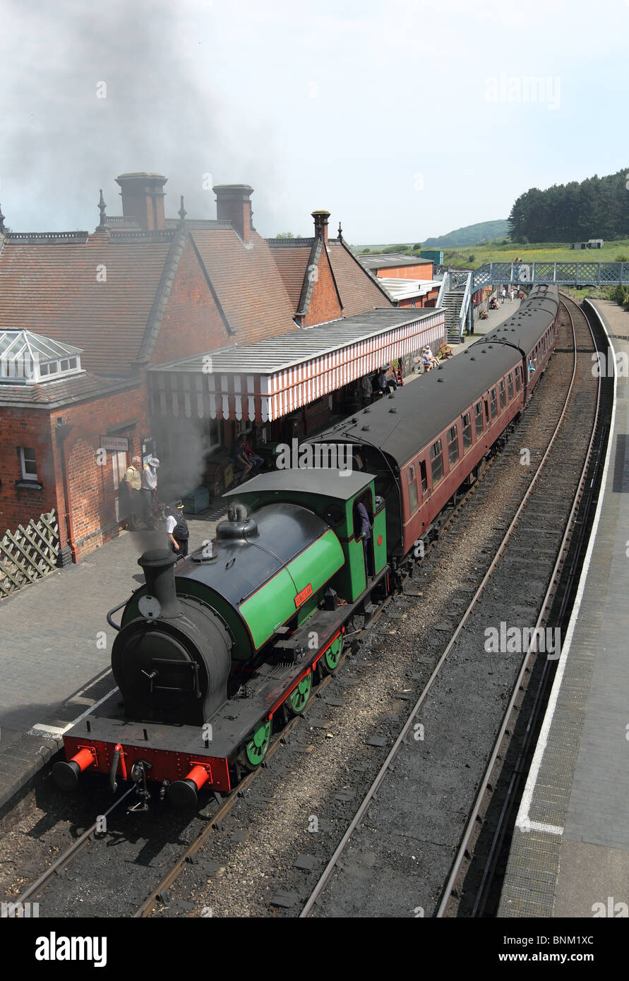 Treno a vapore Ring Haw 0-6-0ST 1982 costruito da Hunslet Foto Stock