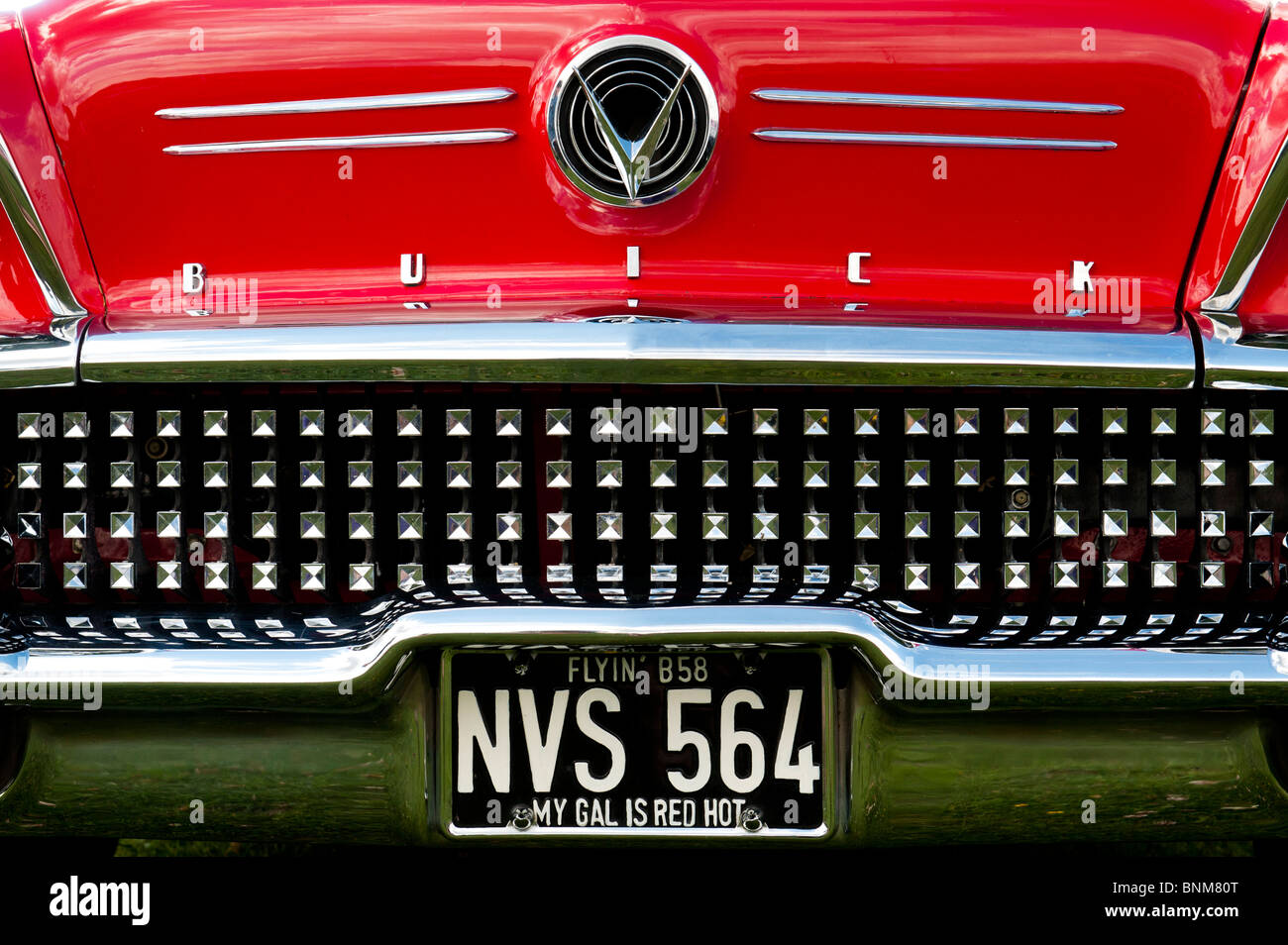 Red 1958 Buick speciale. Buick 2 porta convertibile speciale. Americano classico degli anni cinquanta auto Foto Stock