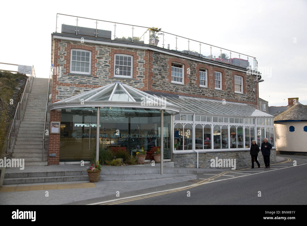 Rick Stein è il ristorante di pesce a Padstow,Cornwall,Inghilterra Foto Stock