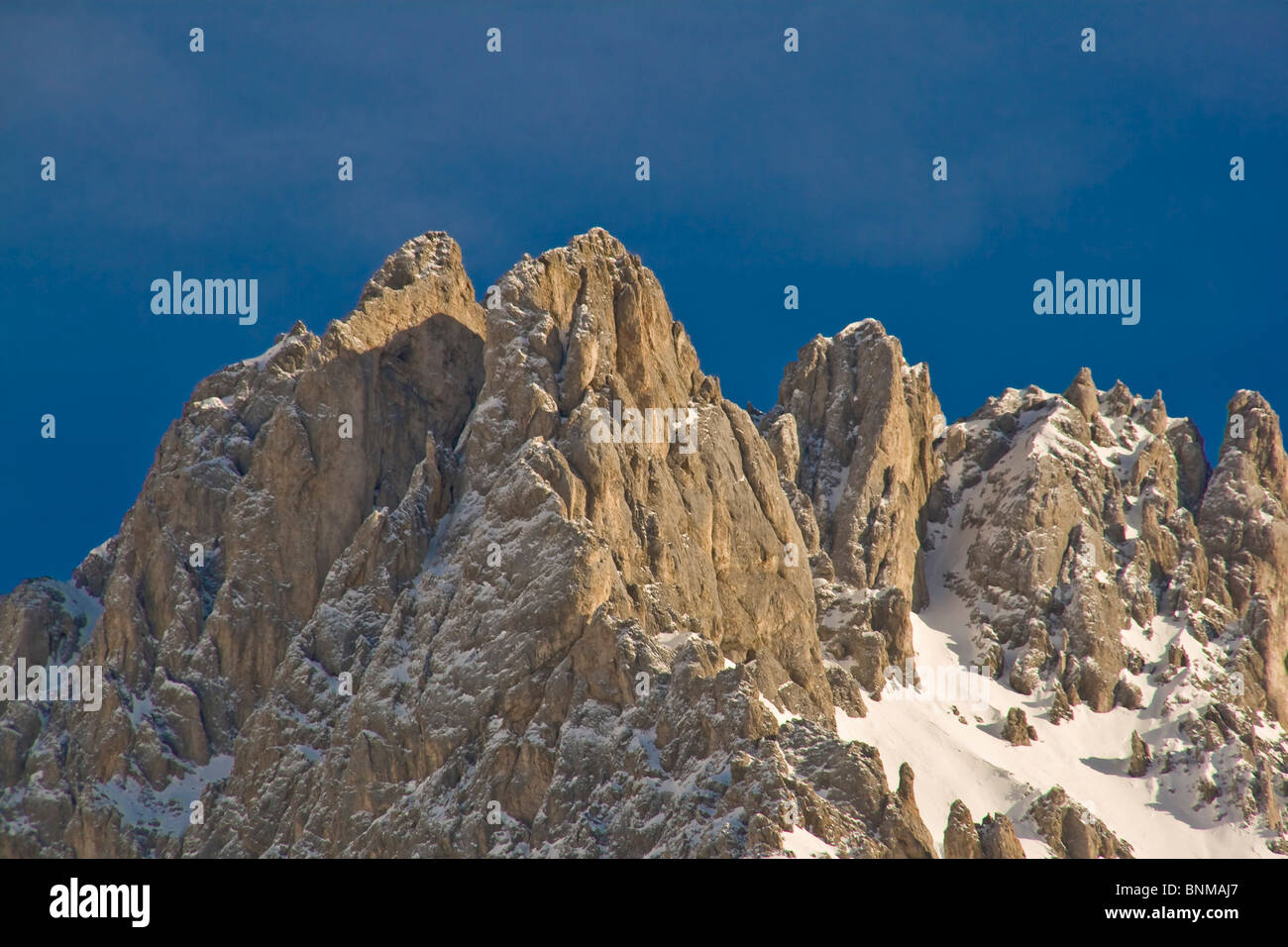 Dachstein in Stiria Austria massiccio Dachstein Alpi vertici inverni picchi paesaggio invernale montagna del massiccio, Foto Stock