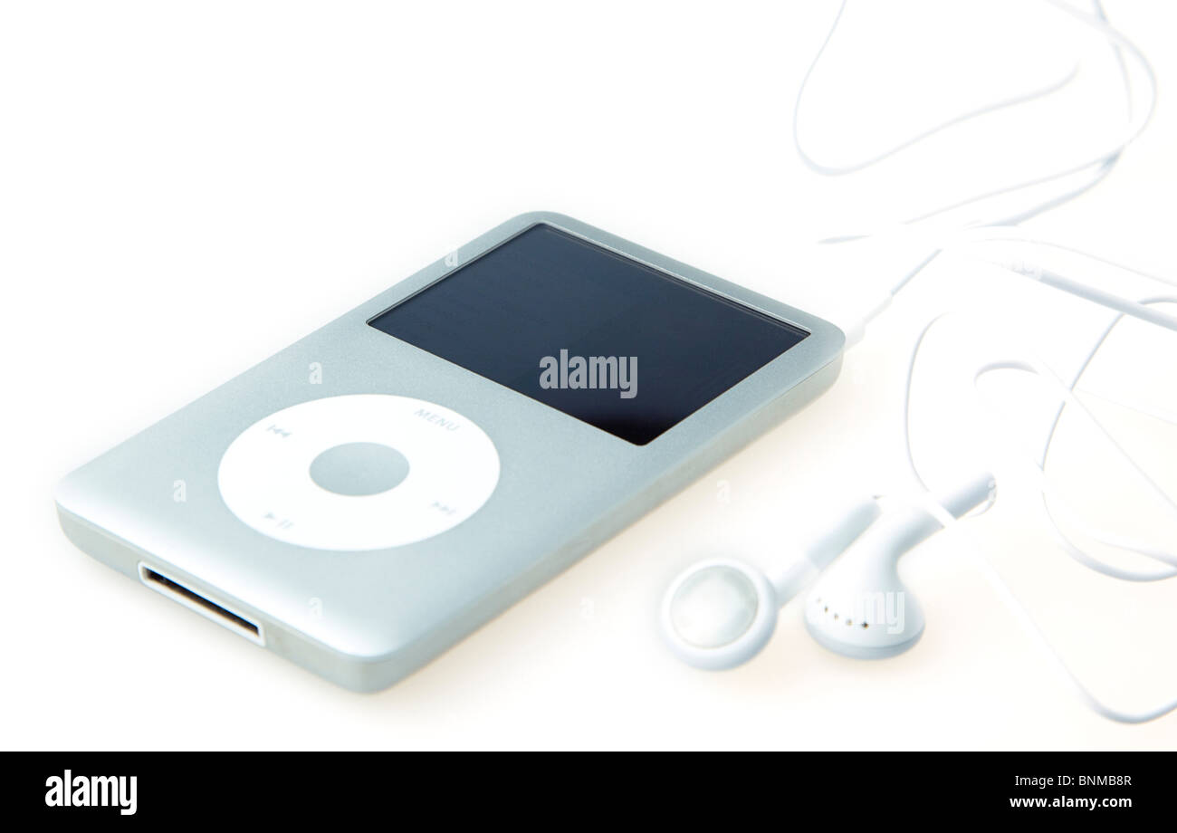Musica, lettore portatile MP3, Apple ipod classic 120GB. Music Player  Registrati Audio MP3 portatile personale Pocket argento Grigio Grigio Foto  stock - Alamy