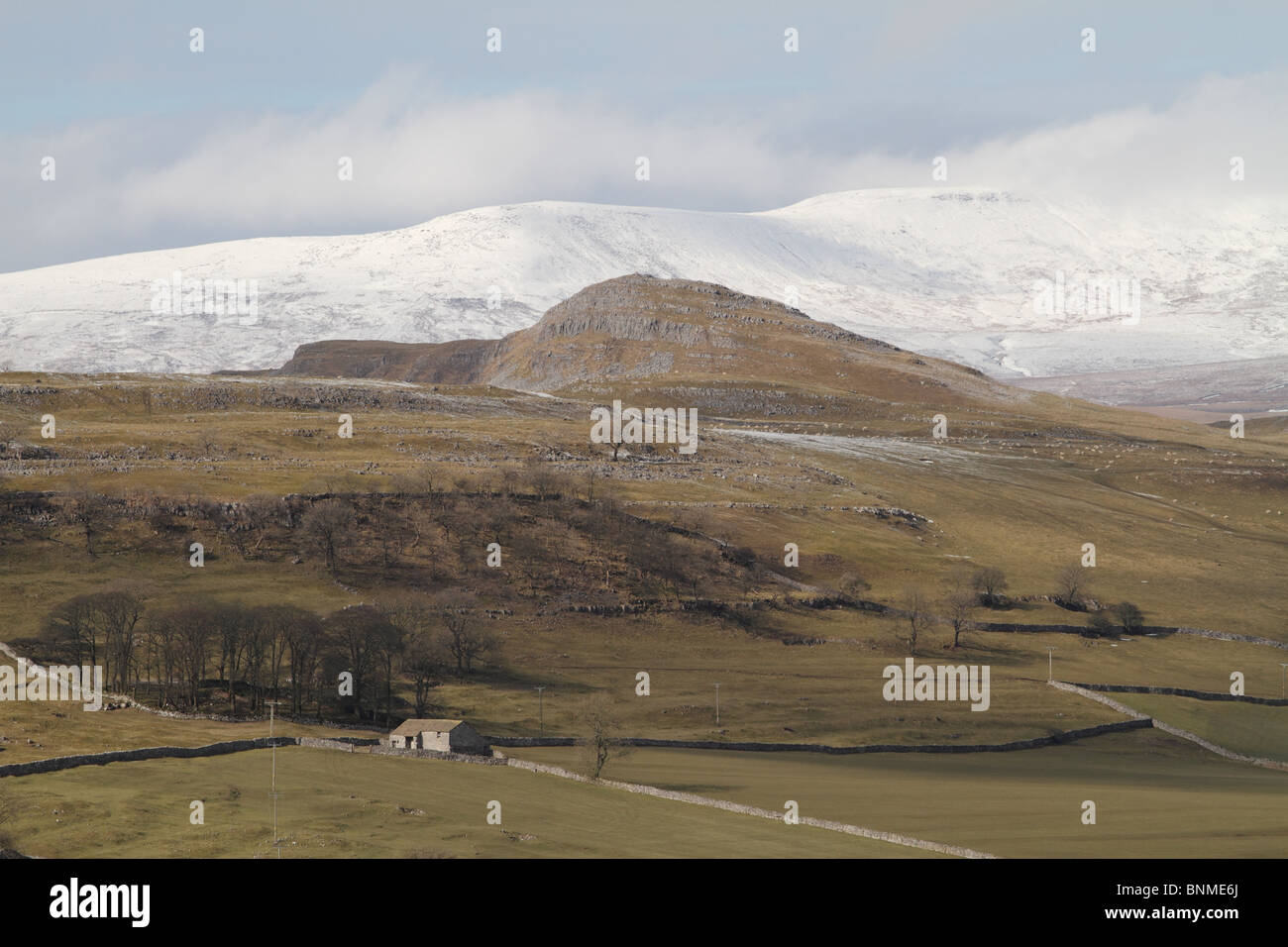 Vista invernale dello Yorkshire Foto Stock