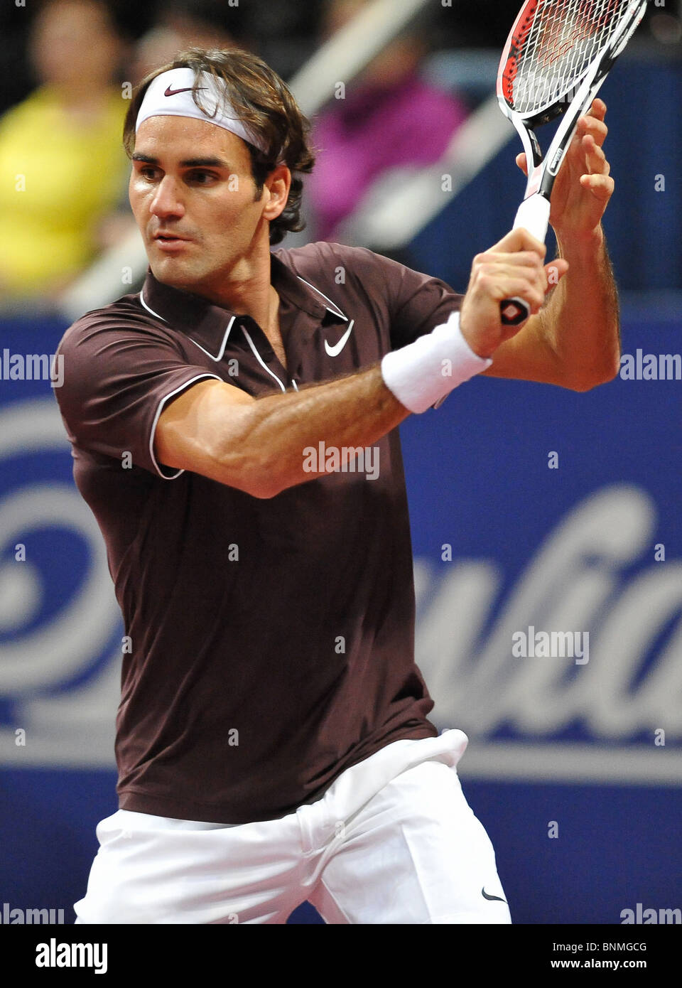 Sport tennis Roger Federer Basilea Swiss Indoor top-class sport Foto Stock